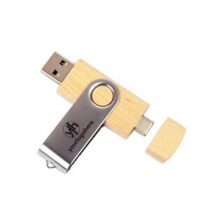 Wooden Twister USB 3.0 with Type C