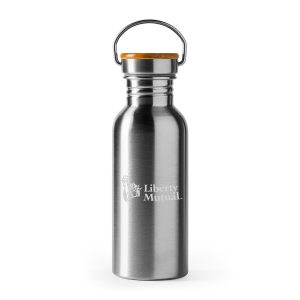 Boina Single Walled Vacuum Bottle, bamboo lid with handle (620ml)