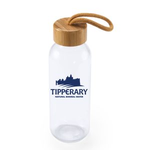 Trilby Glass Bottle, Bamboo Lid (500ml)